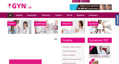 Desktop Screenshot of gynweb.cz