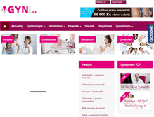 Tablet Screenshot of gynweb.cz